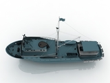 3d модель - Промысловое судно