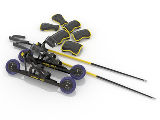 3d модель - Лыжи роликовые