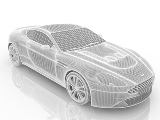 3d модель - Автомобиль Aston martin