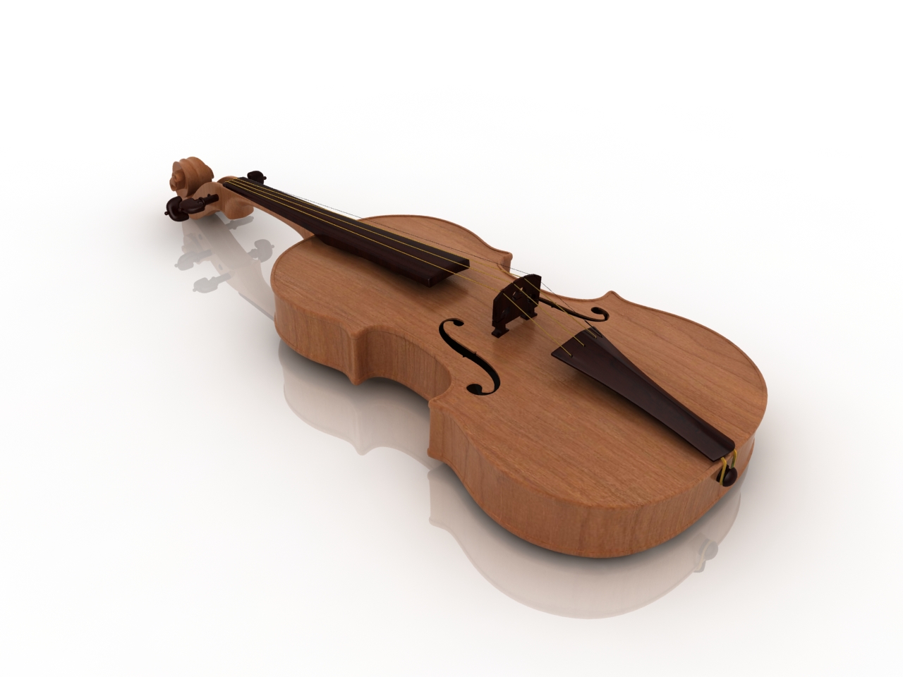 3D модели - Скрипка