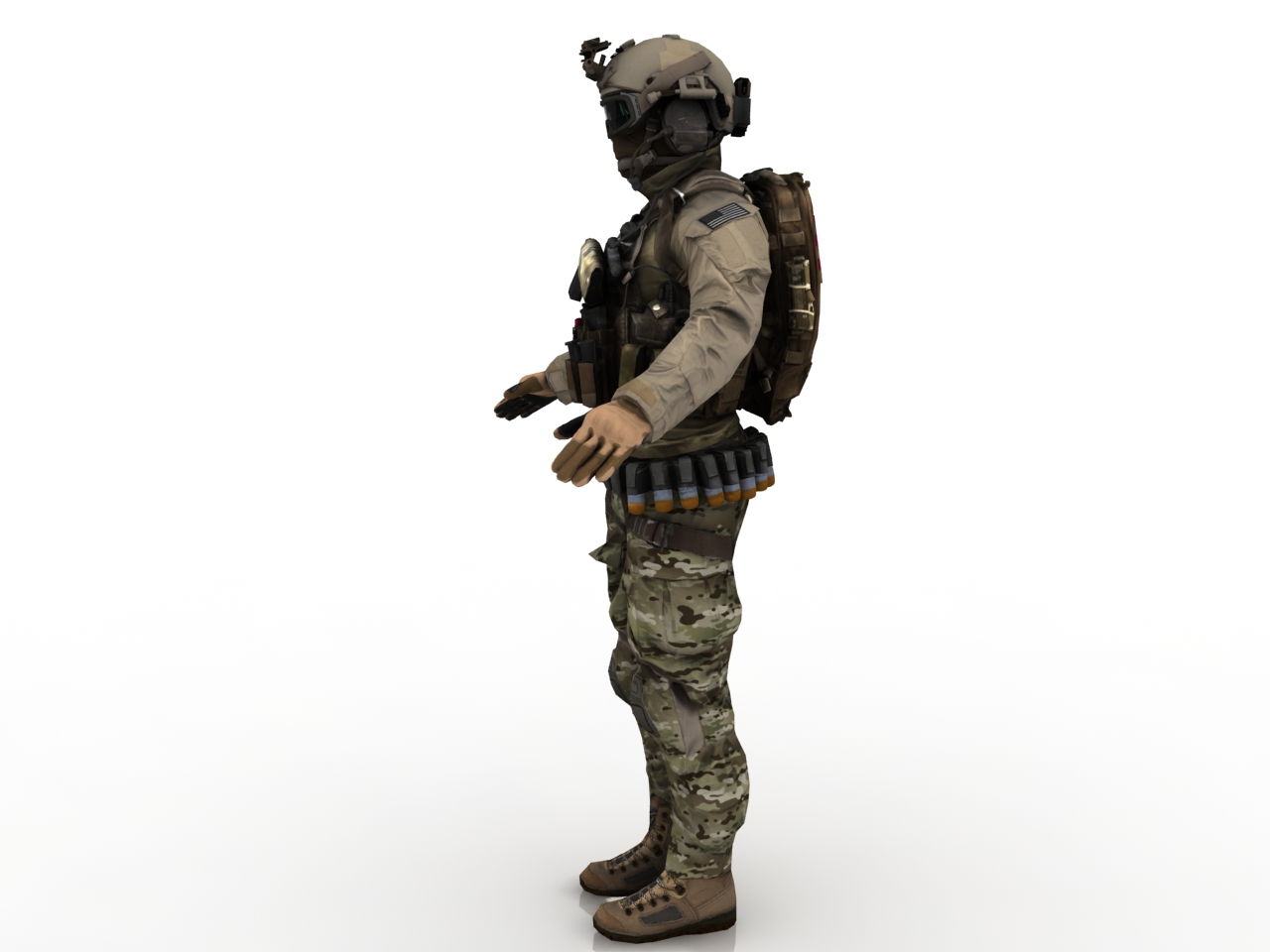 3D модели - Солдат
