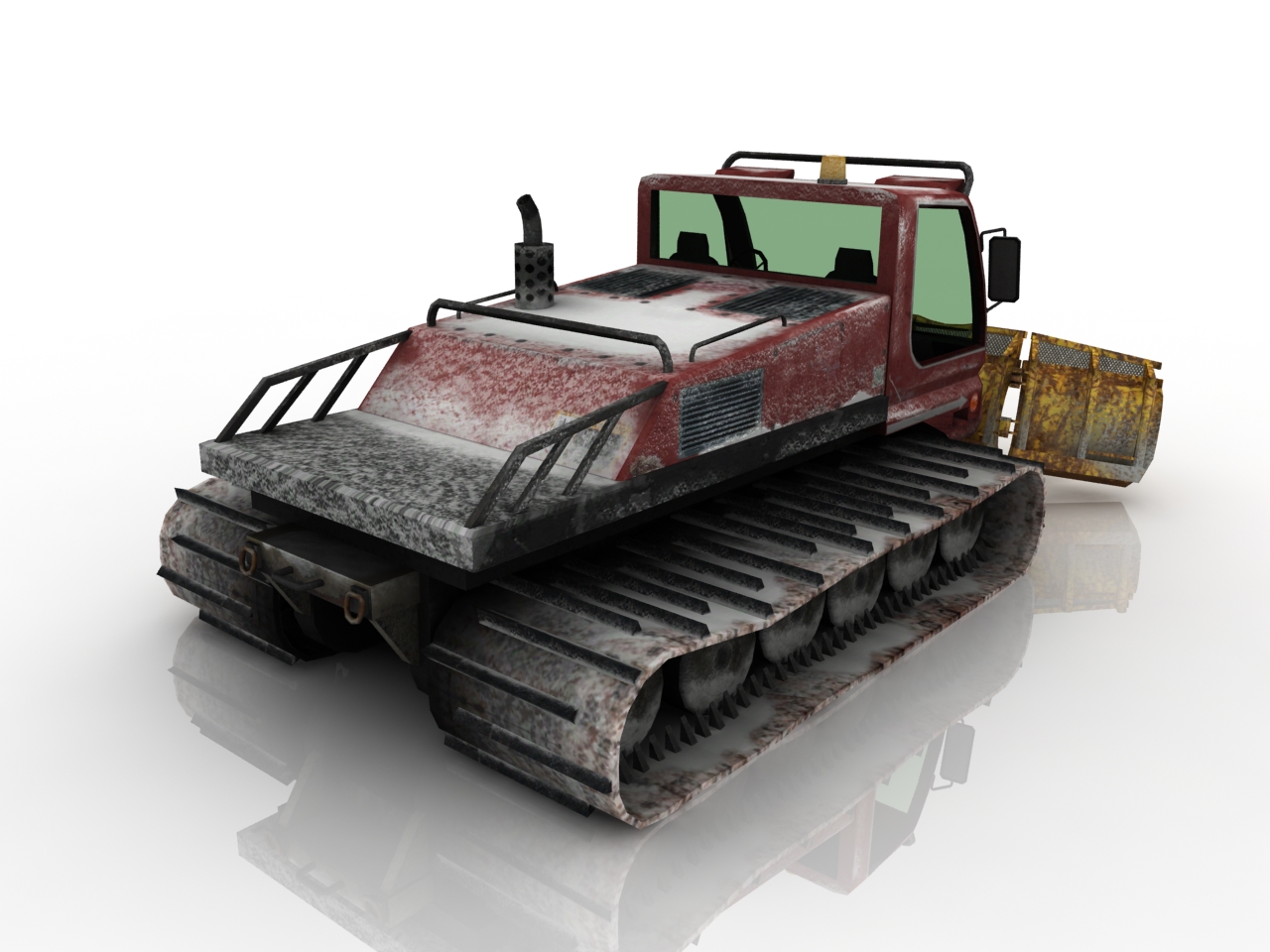 3D модели - Снегоуборочный трактор