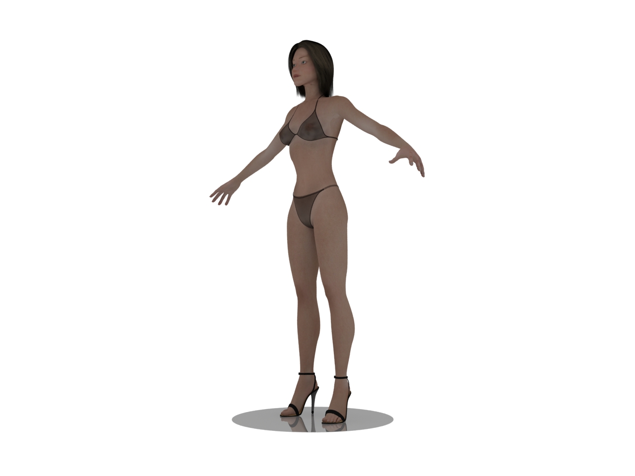 3D модели - Девушка