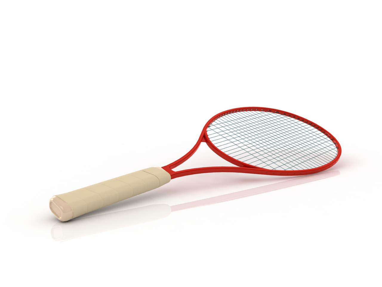 3D модели - ракетка теннисная
