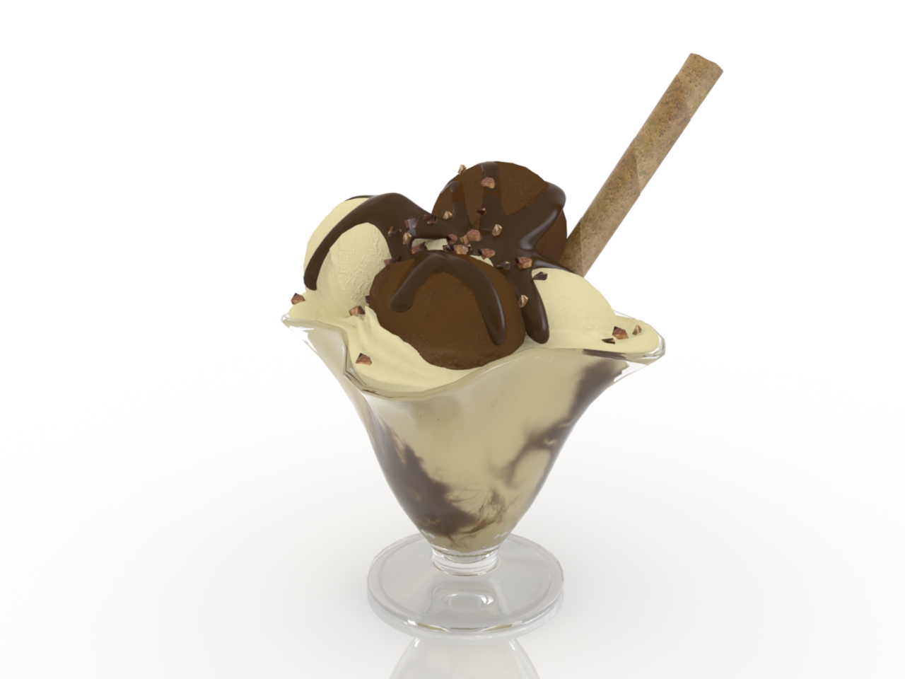3D модели - Мороженое