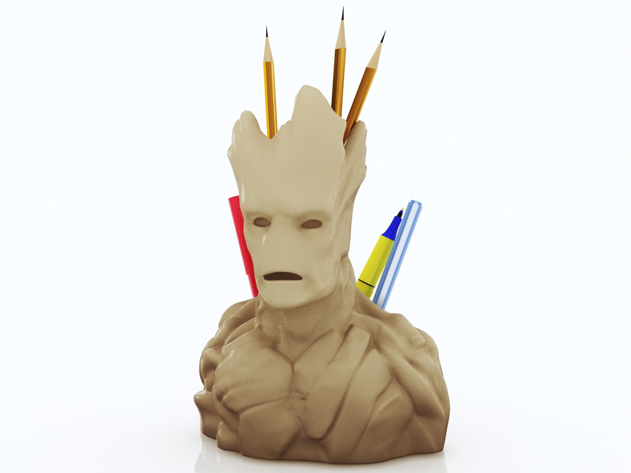 3D модели - Groot карандашница