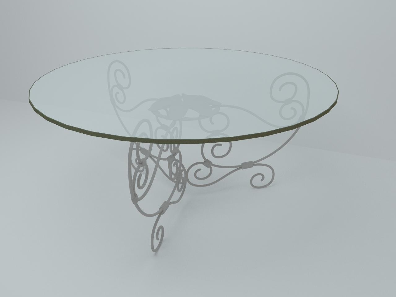 3D модели - Стеклянный стол