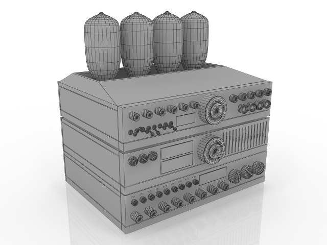 3d модель - Аудиоаппаратура