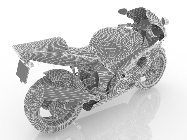 3d модель - Мотоцикл