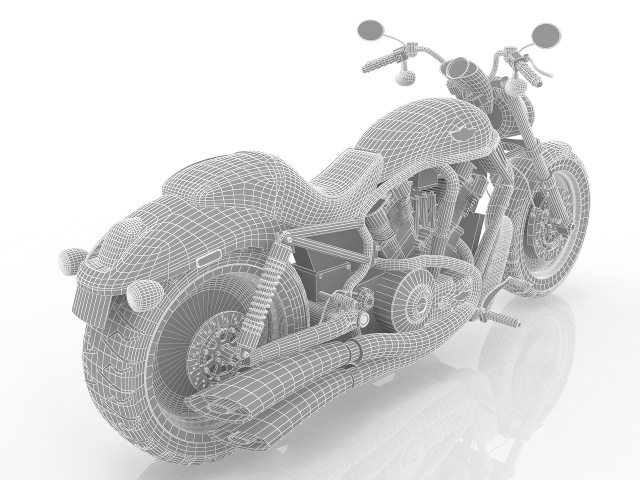 3d модель - Мотоцикл