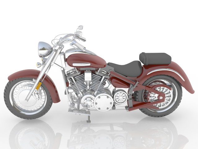 3d модель - Моьоцикл