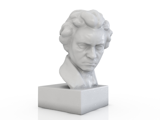 3d модель - Скульптура Бетховена