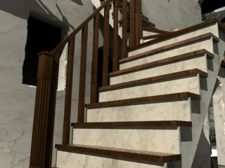 модели 3d модели лестниц