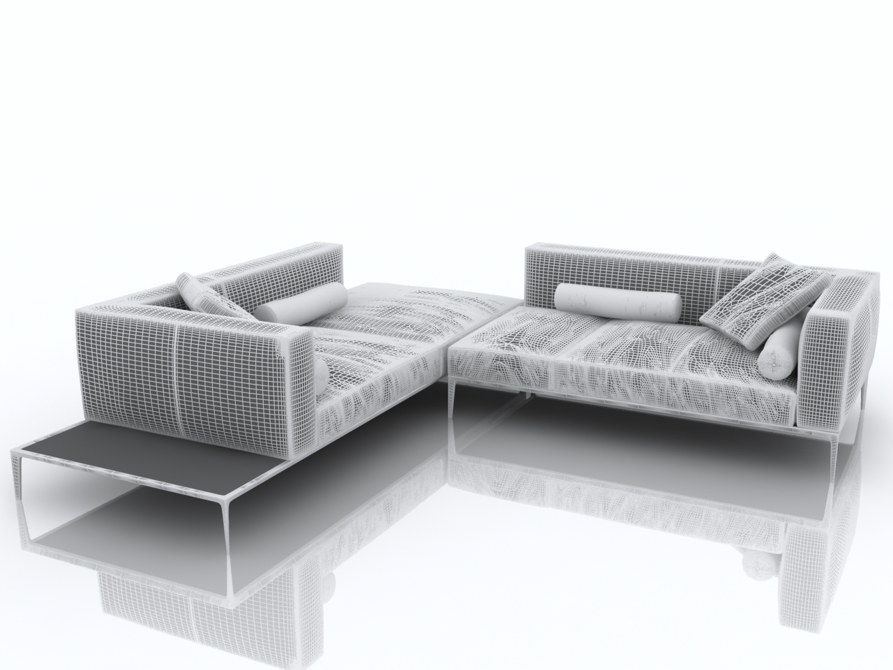 Пример 3D дивана