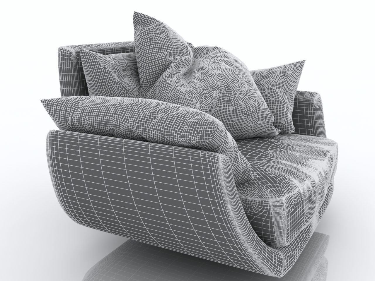 Пример 3D кресла