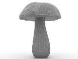 3d модель - Белый гриб