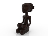 3d модель - Африканская кукла