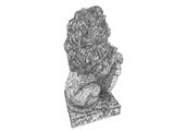 3d модель - Скульптура льва