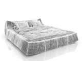 3d модель - Кровать Blanche