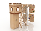 3d модель - Игровой комплекс "Дерево детям"