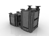3d модель - Производственное здание