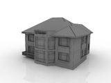 3d модель - Коттедж