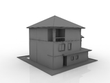 3d модель - Коттедж