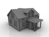3d модель - Коттедж