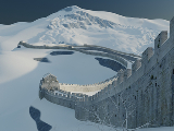 3d модель - Великая китайская стена