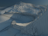 3d модель - Великая китайская стена