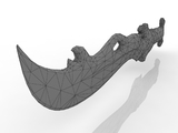 3d модель - Кинжал