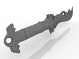 3d модель - Кинжал