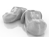 3d модель - Тапочки детские