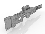 3d модель - Электромагнитная винтовка