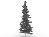 3d модель - Ель