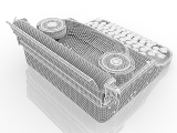 3d модель - Печатная машинка