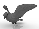 3d модель - Голубь