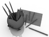 3d модель - Детский рисунок