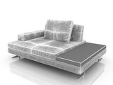 3d модель - Софа Ermes