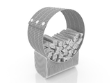 3d модель - Дровница Blanche Circle
