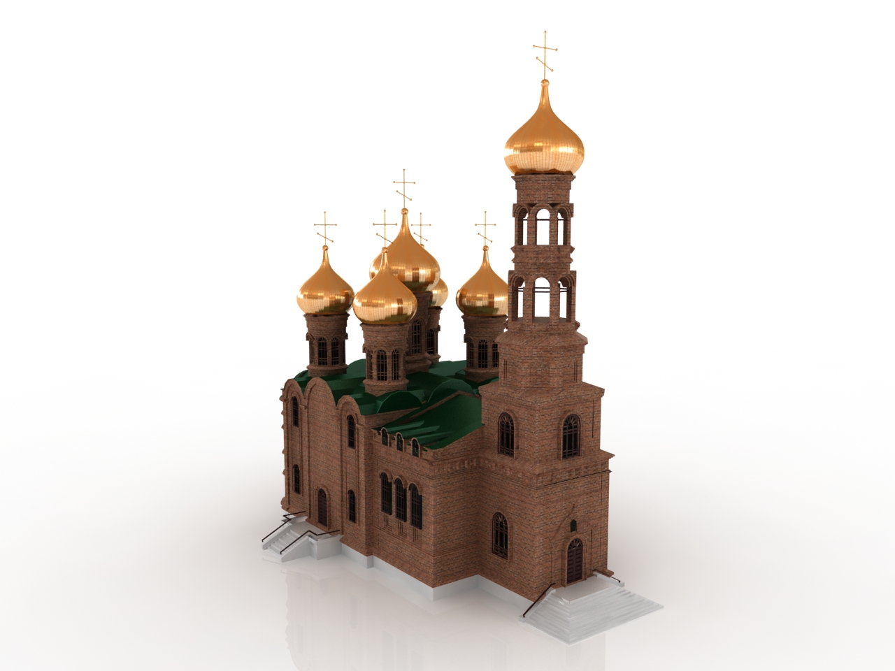 Содержимое набора модели церкви