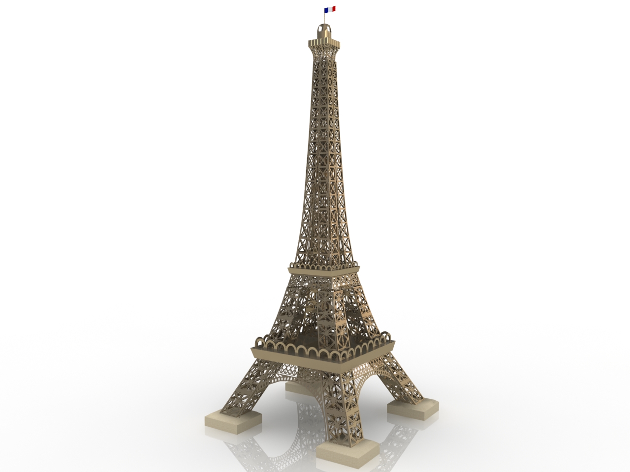 3D модели - Башня Эйфелева
