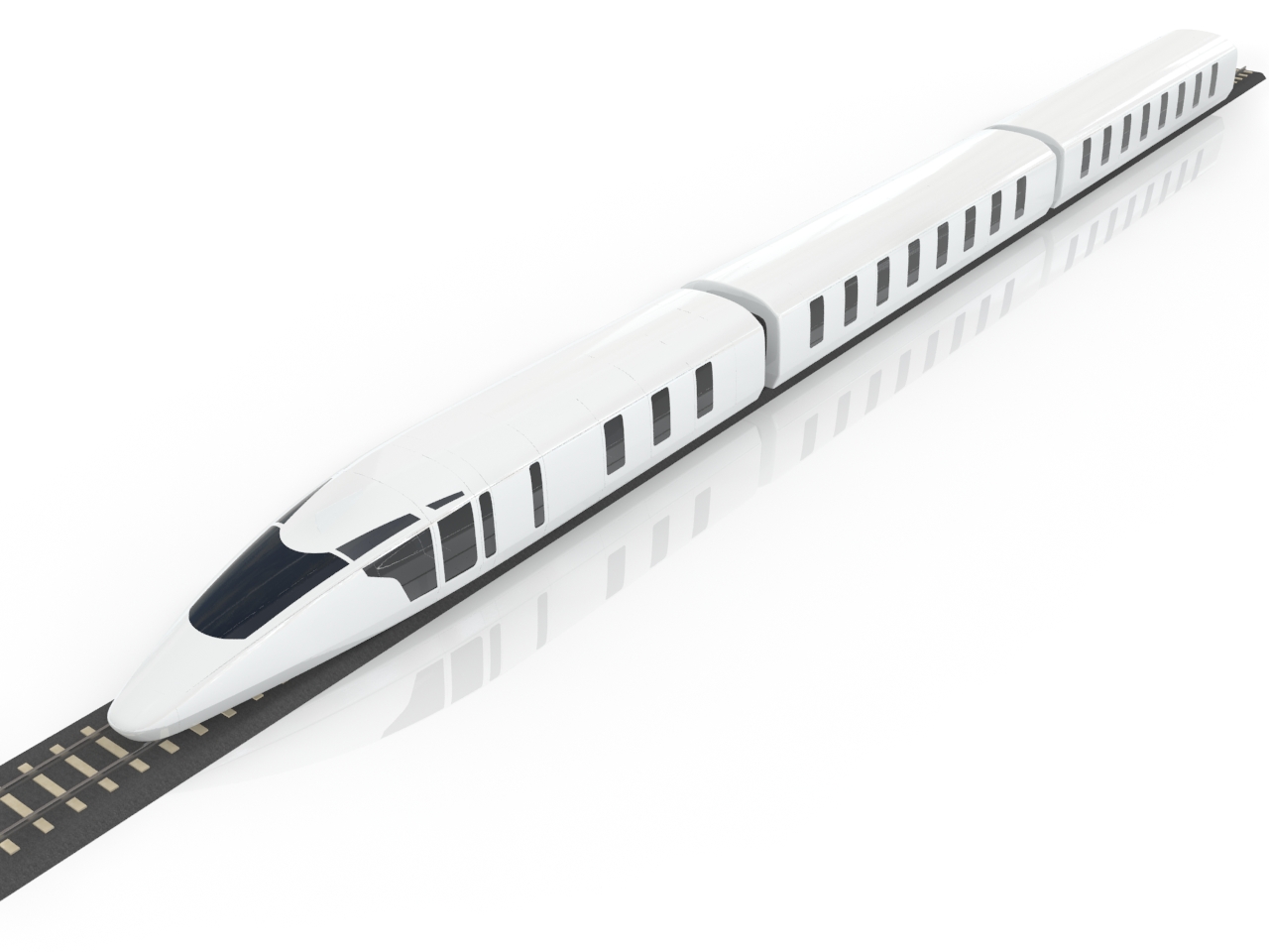 3D модели - Скоростной поезд
