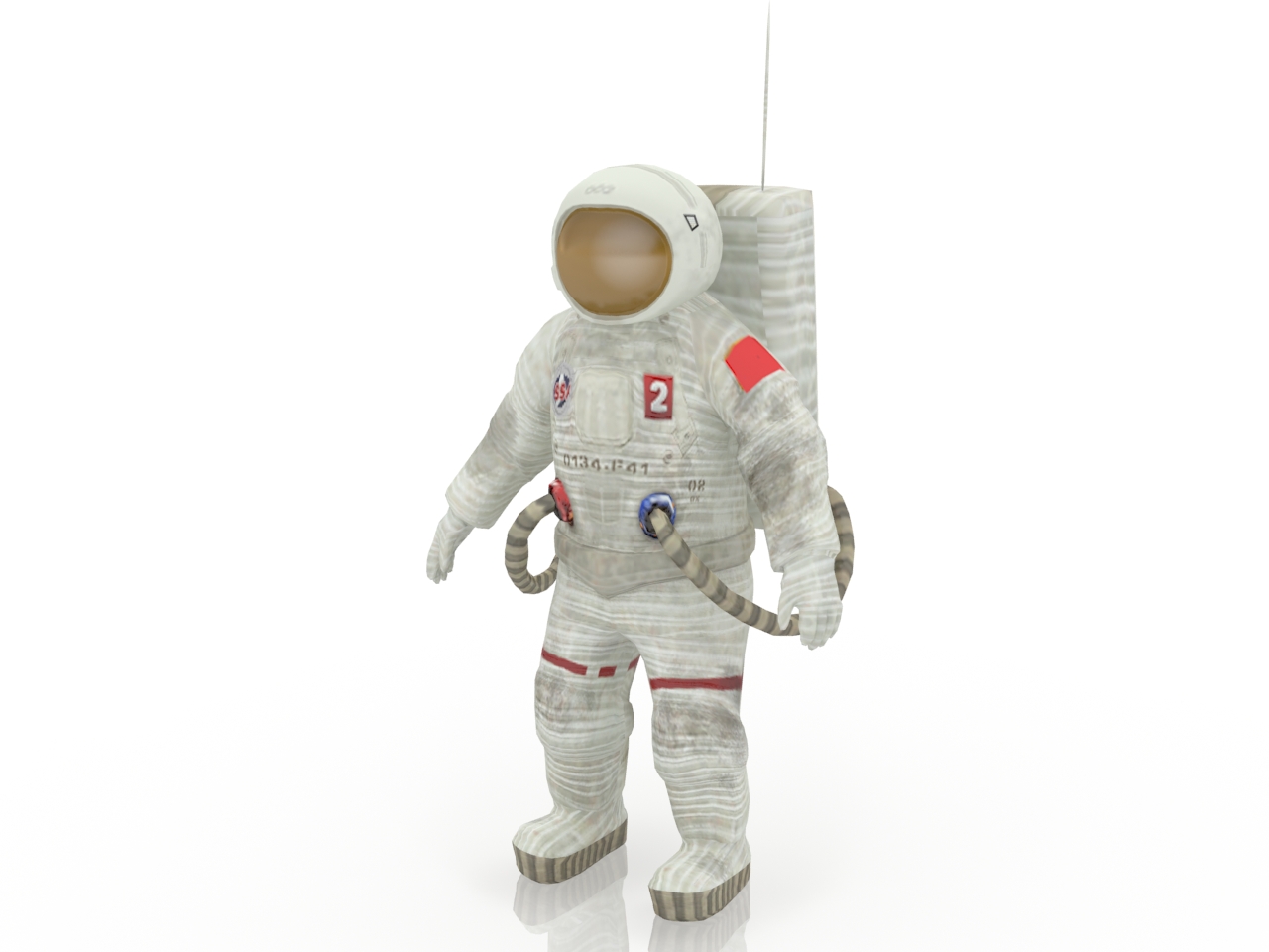 3D модели - Астронавт в скафандре