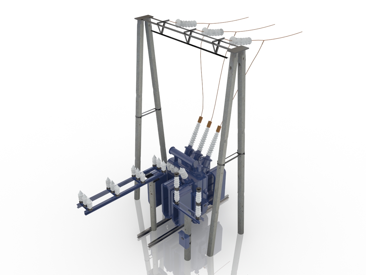 3D модели - Электро подстанция