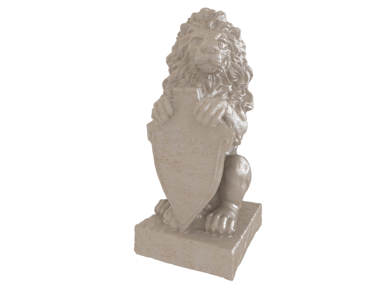 3D модели - Скульптура льва