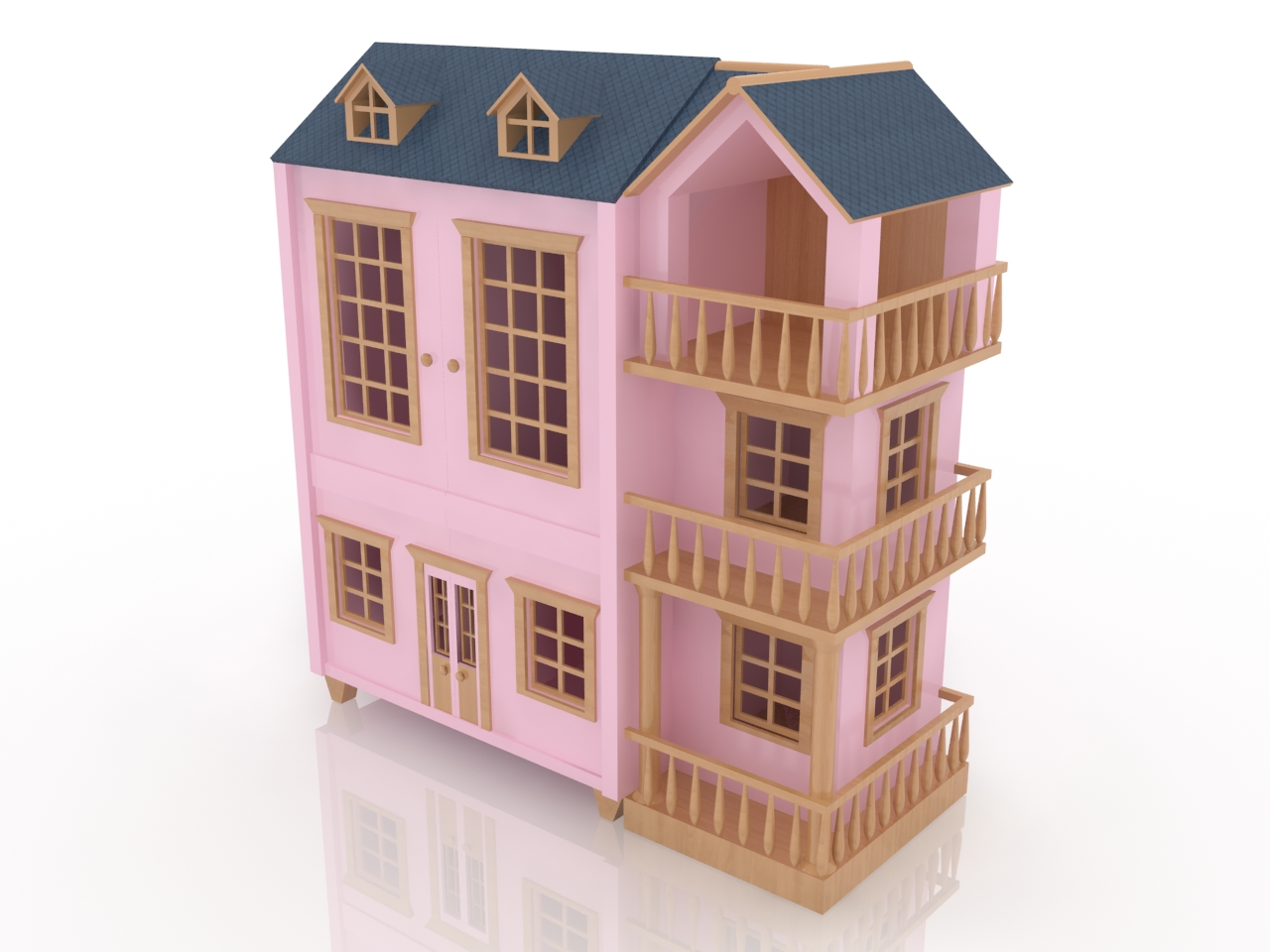 Описание товара Сборная деревянная модель домик для птиц Wooden Toys 80017/80016