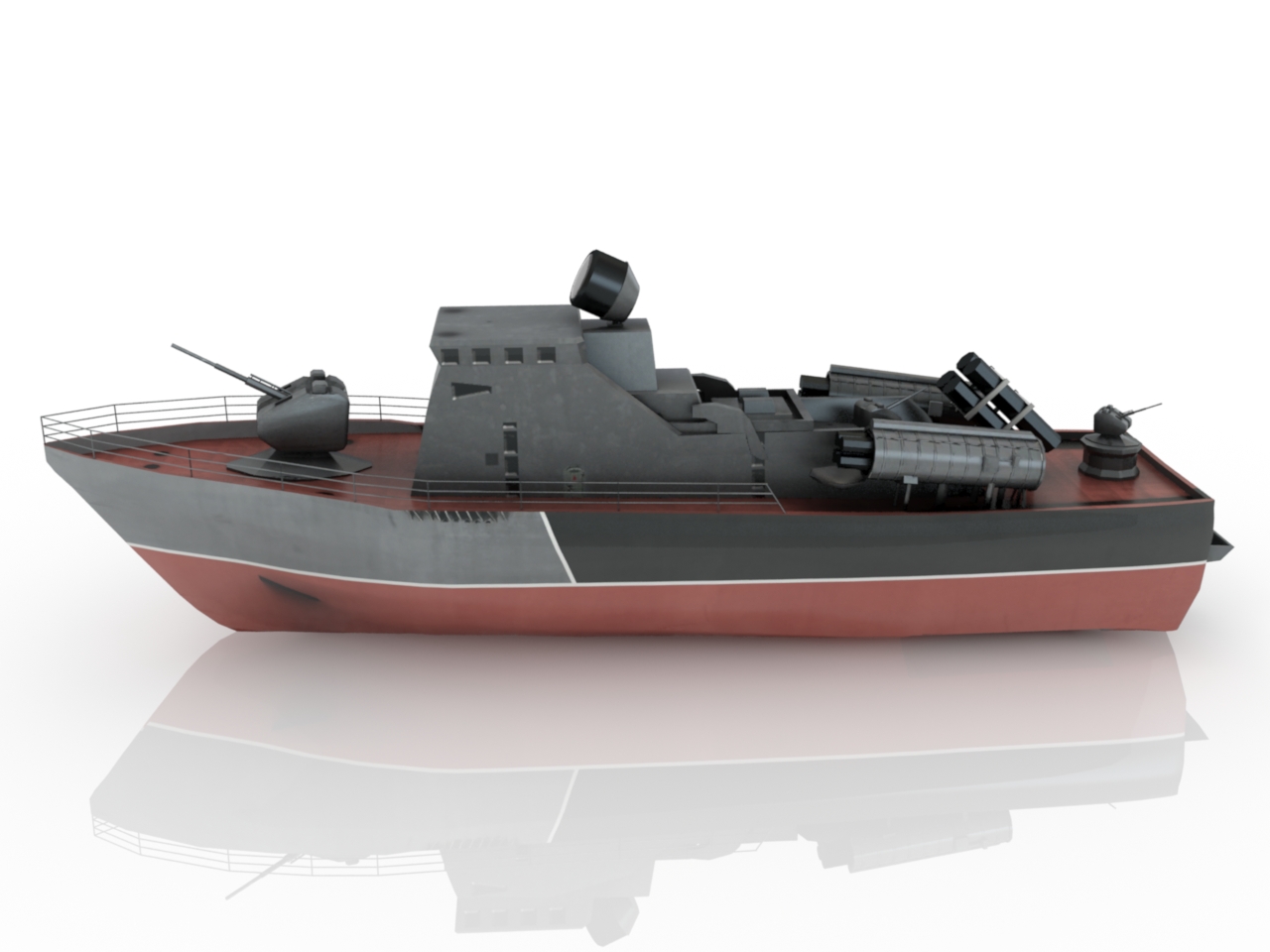 3D модели - Торпедный катер