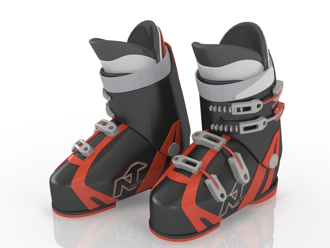 3D модели - Ботинки лыжные