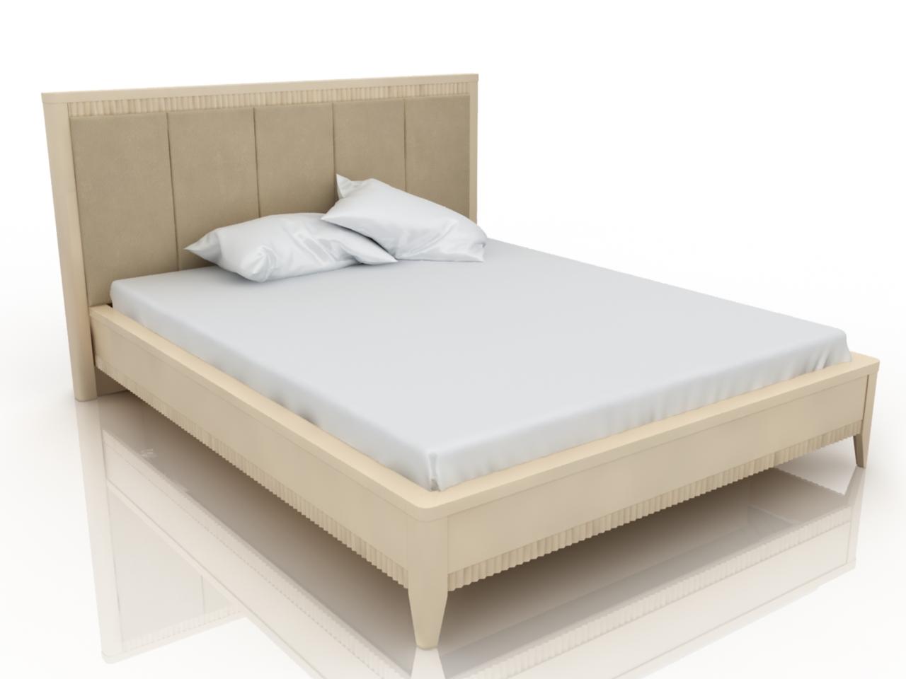 кровать в 3ds max